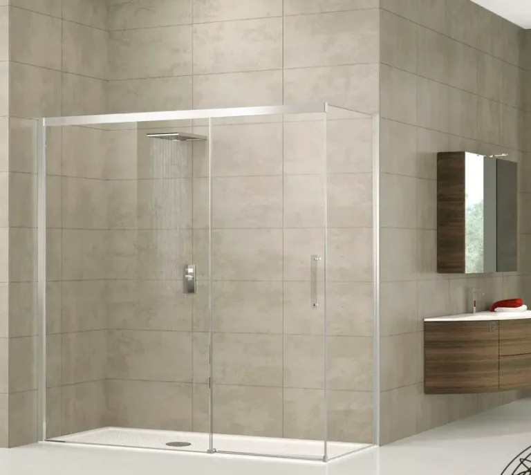 Mamparas de Baño: Mampara de ducha corredera fija rectangular de esquina – ROSE ROSSE PH+FH de Novellini