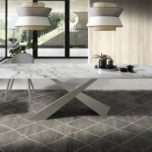 Mesa con tapa de porcelánico Jasper Fix Keramic - Nache