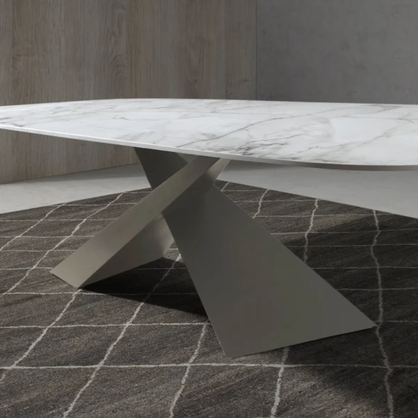Mesa con tapa de porcelánico Jasper Fix Keramic - Nache - Imagen 3