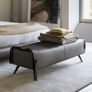 banco para pie de cama contemporáneo Cuff