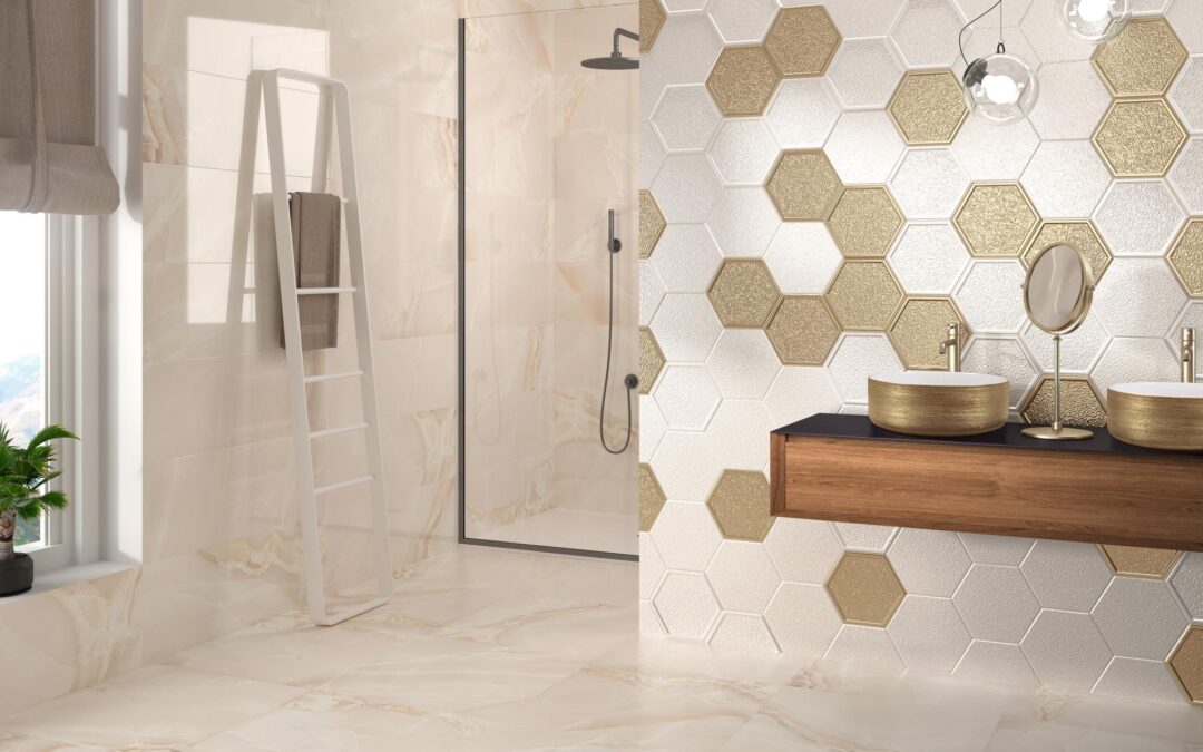 Suelo porcelánico para el baño: acabado, formato y juntas