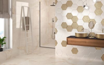 Suelo porcelánico para el baño: acabado, formato y juntas