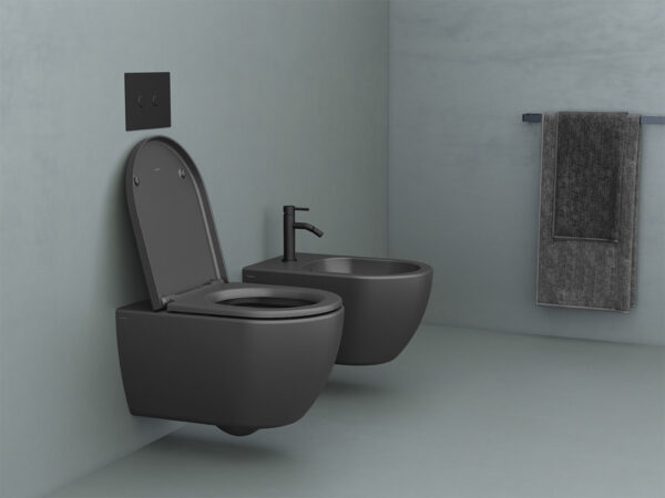 Inodoro mural rimless Arc con tapa amortiguada - Sanycces - Imagen 2