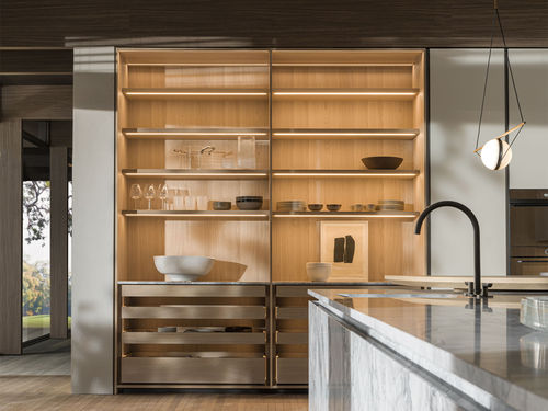 Vitrina aparador contemporánea OPEN OPERATIVE COLUMN - Molteni - Imagen 3