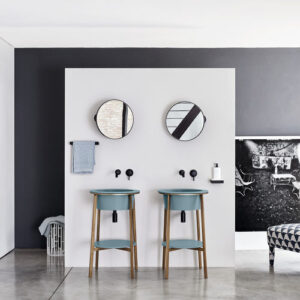 Mueble de lavabo de pie CATINO TONDO - POLVERE BRUSHED BRONZE - Cielo