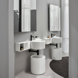 Lavabo suspendido SELLA - TALCO MATT WHITE - Cielo