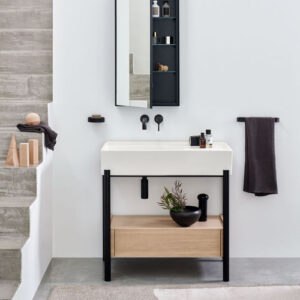 Mueble de lavabo de pie PLINIO 85 - TALCO - Cielo