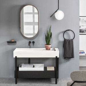 Mueble de lavabo de pie PLINIO - TALCO ROVERE NERO - Cielo