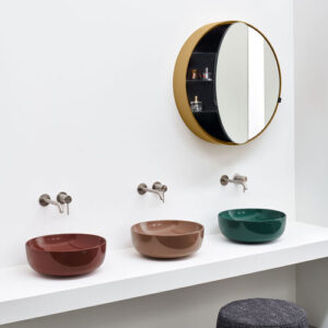Lavabo sobre mueble ERA SMALL - CORALLO NINFEA SMERALDO - Cielo