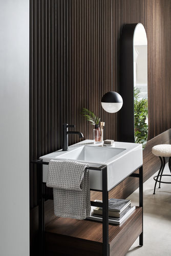 Mueble de lavabo de pie NARCISO MINI - TALCO EUCALIPTO - Cielo - Imagen 2