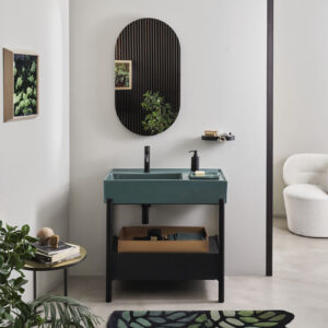 Mueble de lavabo de pie PLINIO DESIGN ANDREA PARISIO - GIUSEPPE PEZZANO - Cielo