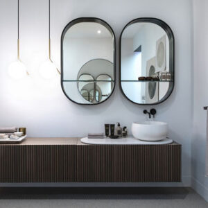 Mueble de lavabo suspendido DELFO - TALCO/EUCALIPTO - Cielo