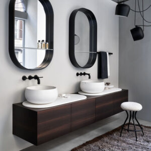 Mueble de lavabo doble DELFO - TALCO/EUCALIPTO - Cielo