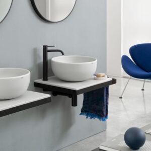 Encimera de lavabo de cerámica MULTIPLO - Cielo