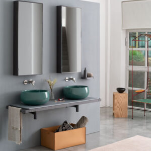 Encimera de lavabo doble MULTIPLO - Cielo