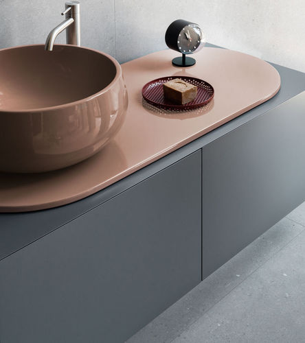 Mueble de lavabo suspendido DELFO - NINFEA/CEMENTO - Cielo - Imagen 2