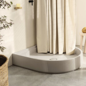 Plato de ducha redondo AUGUSTO - AVENA - Cielo