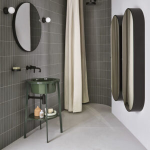 Mueble de lavabo de pie CATINO - ALGA - Cielo