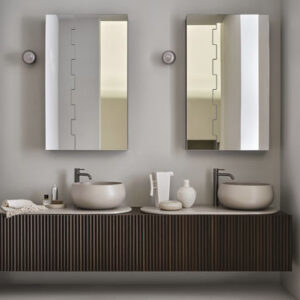 Mueble de lavabo doble DELFO 226 - POMICE/EUCALIPTO - Cielo