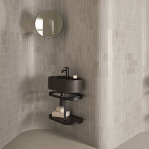 Mueble de lavabo suspendido LES PETITES - CACAO - Cielo