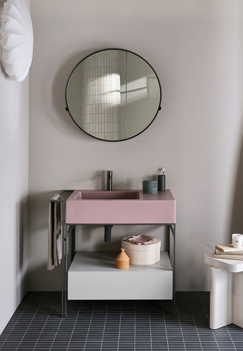 Lavabo de cerámica NARCISO MINI - Cielo - Imagen 2