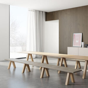 Banqueta contemporánea TRESTLE - Viccarbe