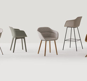 Silla de bar contemporánea TAIA - Inclass