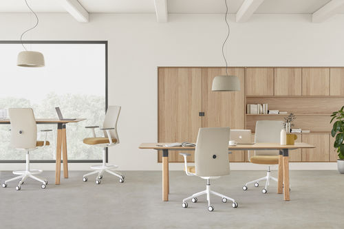 Silla de trabajo de cuero ESITT - Inclass - Imagen 3