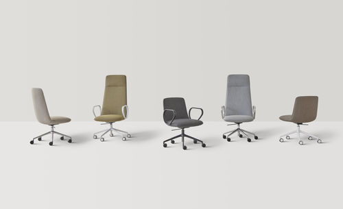 Silla de trabajo de cuero KORI - Inclass - Imagen 2