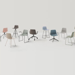 Silla de trabajo de polipropileno VARYA - Inclass