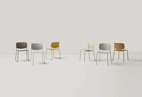 Silla de visita contemporánea ARYN - Inclass - Imagen 3