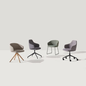 Silla de visita contemporánea BINAR 60 - Inclass