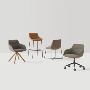 Silla de bar contemporánea DUNAS XS - Inclass