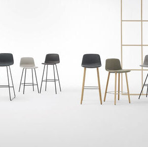 Silla de bar contemporánea VARYA TAPIZ - Inclass