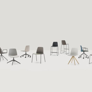 Silla de bar contemporánea UNNIA - Inclass