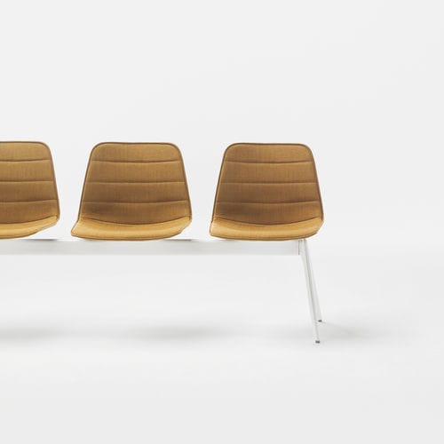 Hilera de sillas de cuero VARYA TAPIZ - Inclass - Imagen 2