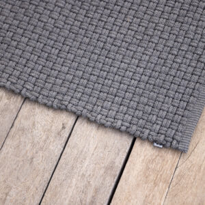 Alfombra de exterior trenzada (Gris Antracita) - Todus