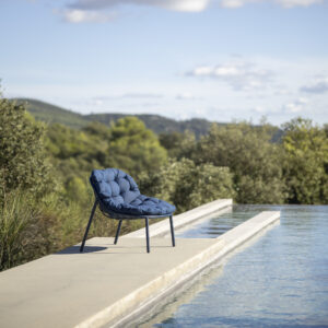 Sillón Lounge trenzado (Azul Marino) - Todus