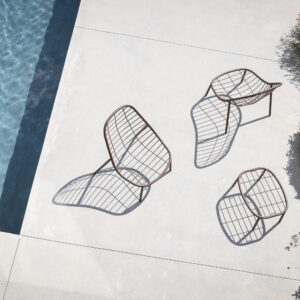 Estructuras de Sillón Lounge y Reposapiés (Terracota) - Todus
