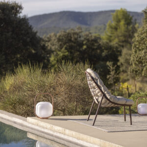 Sillón Lounge trenzado (Terracota) - Todus