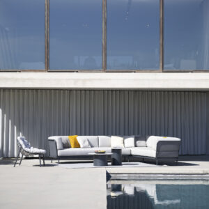 Set Sofá Modular y Sillón Lounge (Antracita) - Todus
