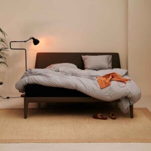 Cama de Diseño Contemporáneo (Estructura en Tono Arena) - Auping