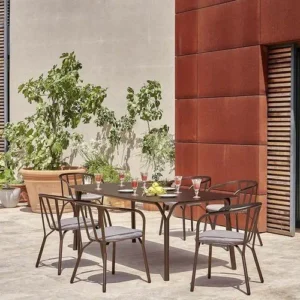 Silla de comedor tubular (Bronce) - EMU