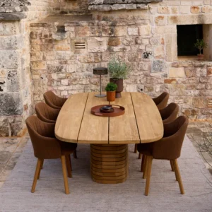 Mesa de Comedor Escultural (Teca Maciza) - Cane-line