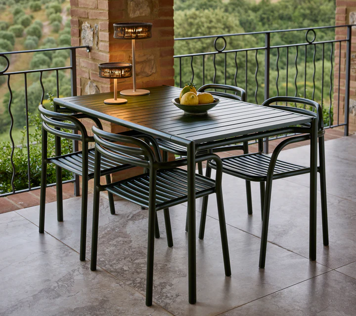 Mesa de Comedor de Lamas (Verde Bosque) - Cane-line