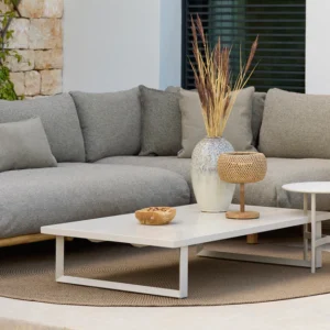 Mesa de Centro Minimalista (Blanco Mate) - Cane-line