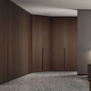 Armario en Ángulo "Corner Depth" (Madera Oscura) - Pianca