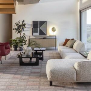 Salón de Diseño "Vibrante Equilibrio" (Sofá Modular y Butacas) - Poltrona Frau