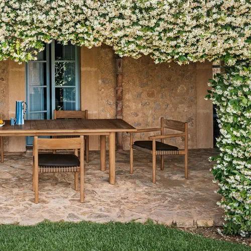 Silla de Comedor trenzada (Blanco Arena) - Dedon