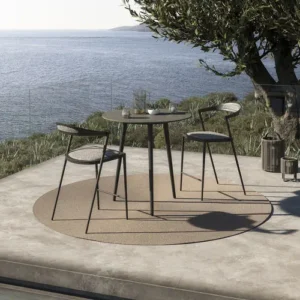 Set de Mesa Bistró y Sillas (Estructura Oscura) - Royal Botania
